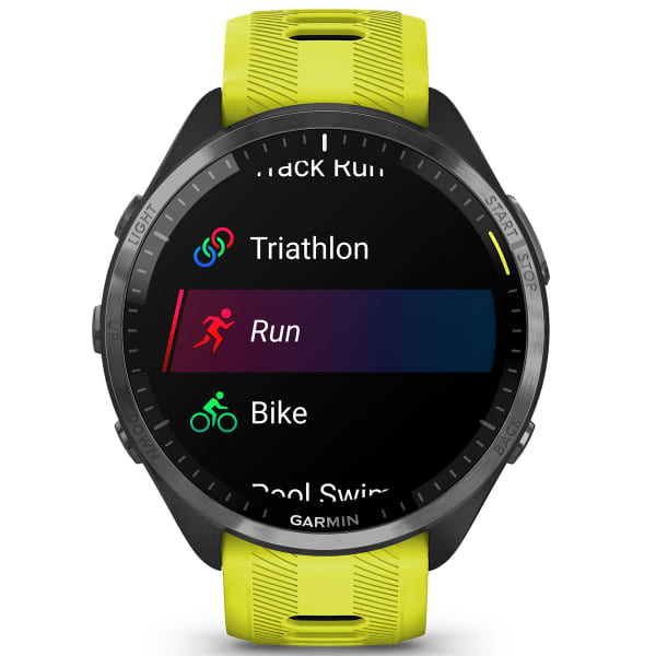 Montre cardio GPS GARMIN FORERUNNER 965 AMP YELLOW