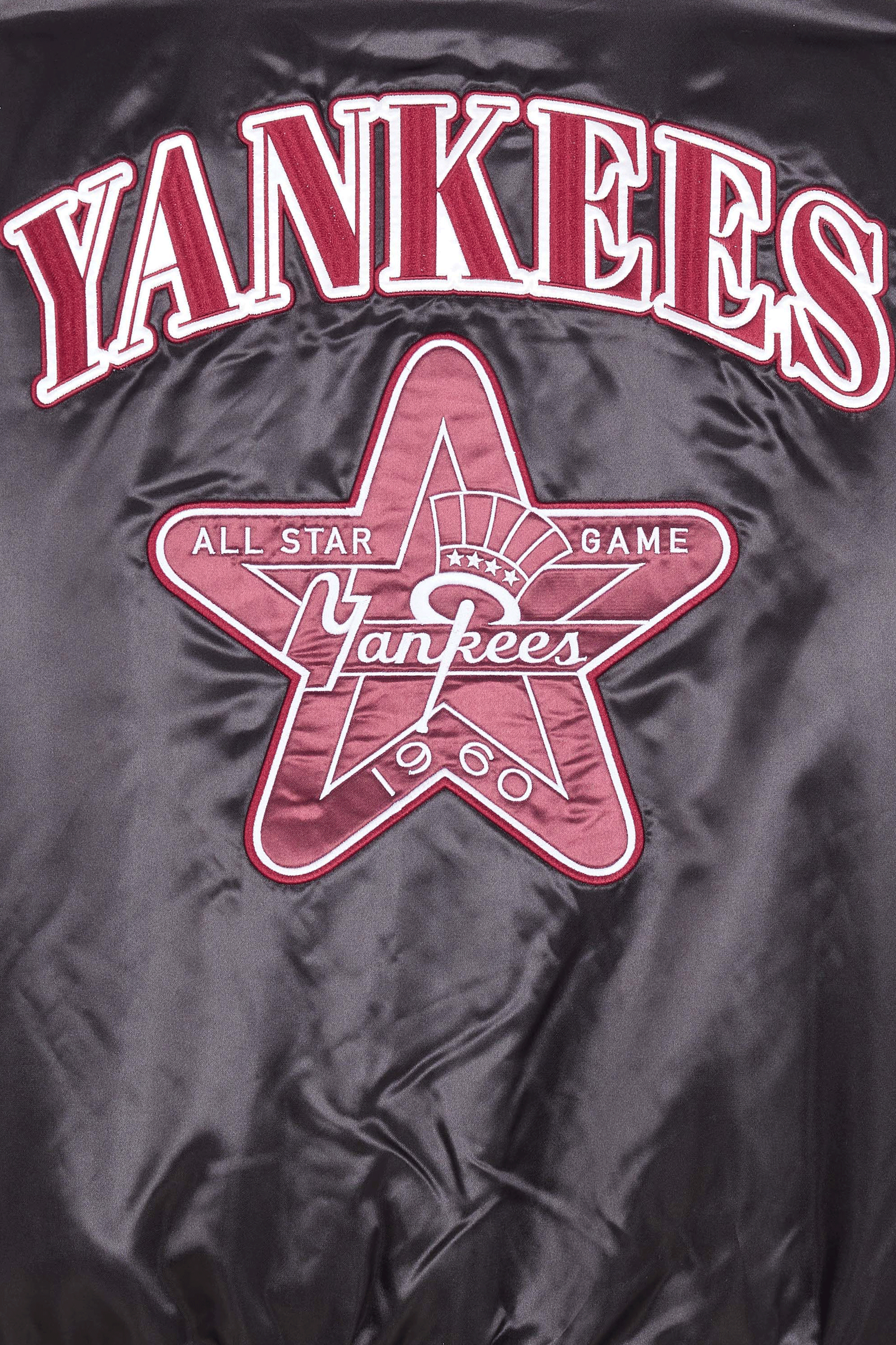 NEW ERA bomber  MLB SATIN VARSITY Noir
