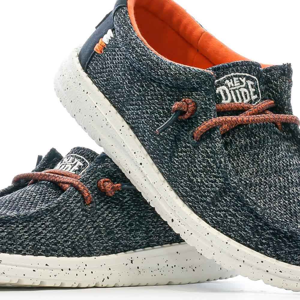 Hey Dude Chaussures Bleu Garçon Hey Dude Wally Youth Sox