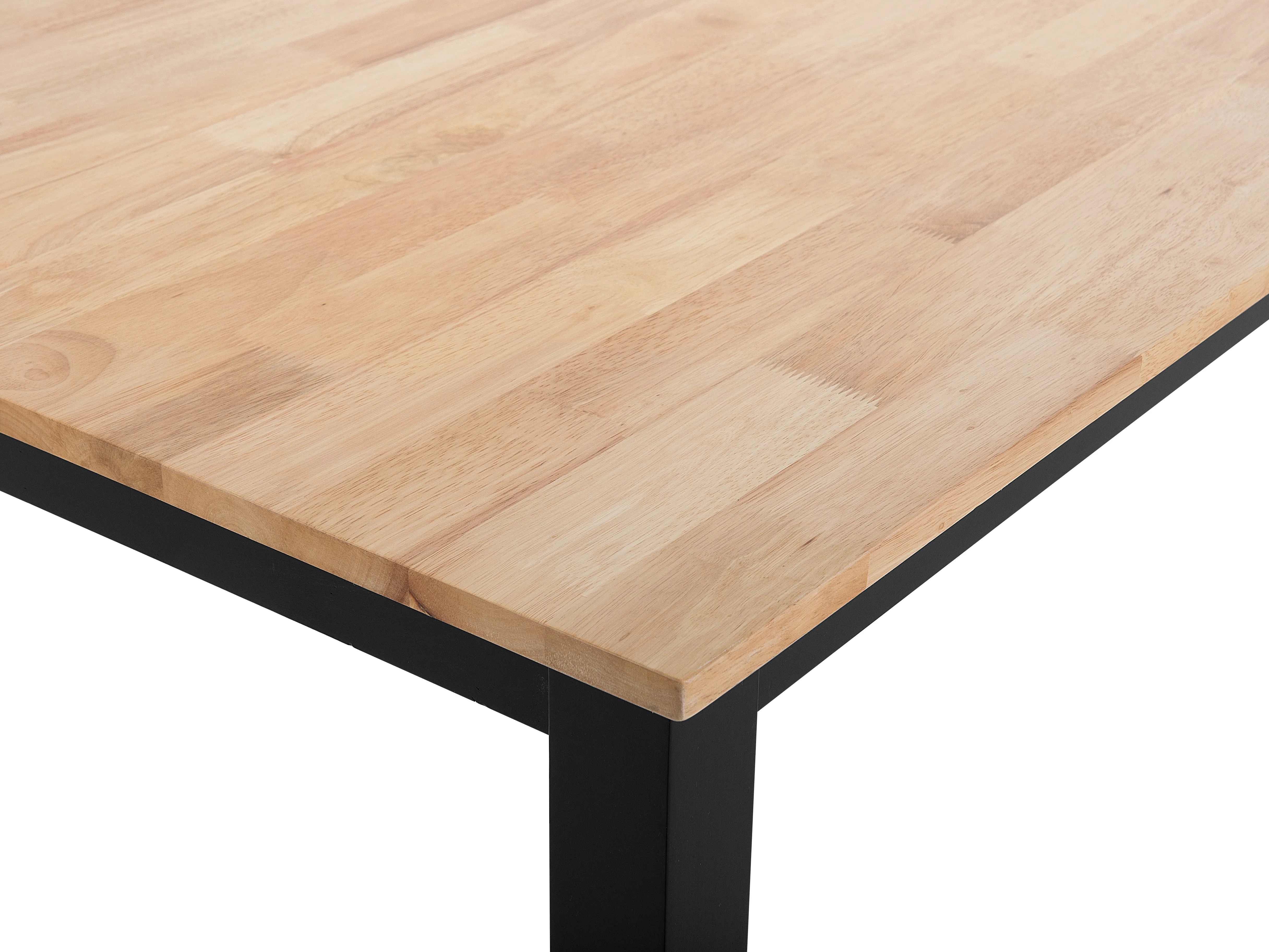 Eetkamerset HOUSTON Hout Bruin/zwart 4-zits