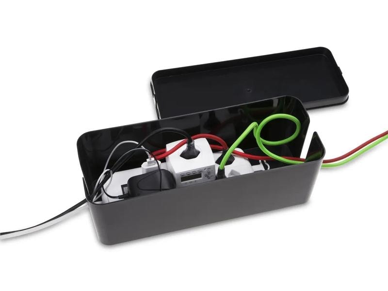 Max Hauri Kabelbox gross Schwarz Kabel Facility Box Home