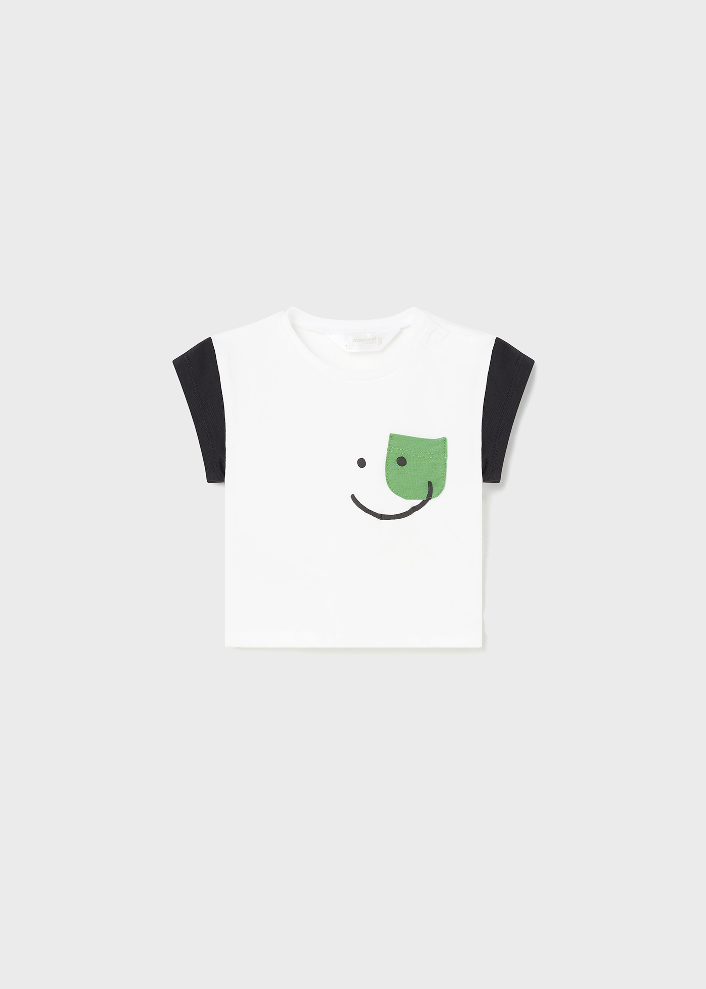 Conjunto de 3 peças em algodão sustentável para recém-nascidos.