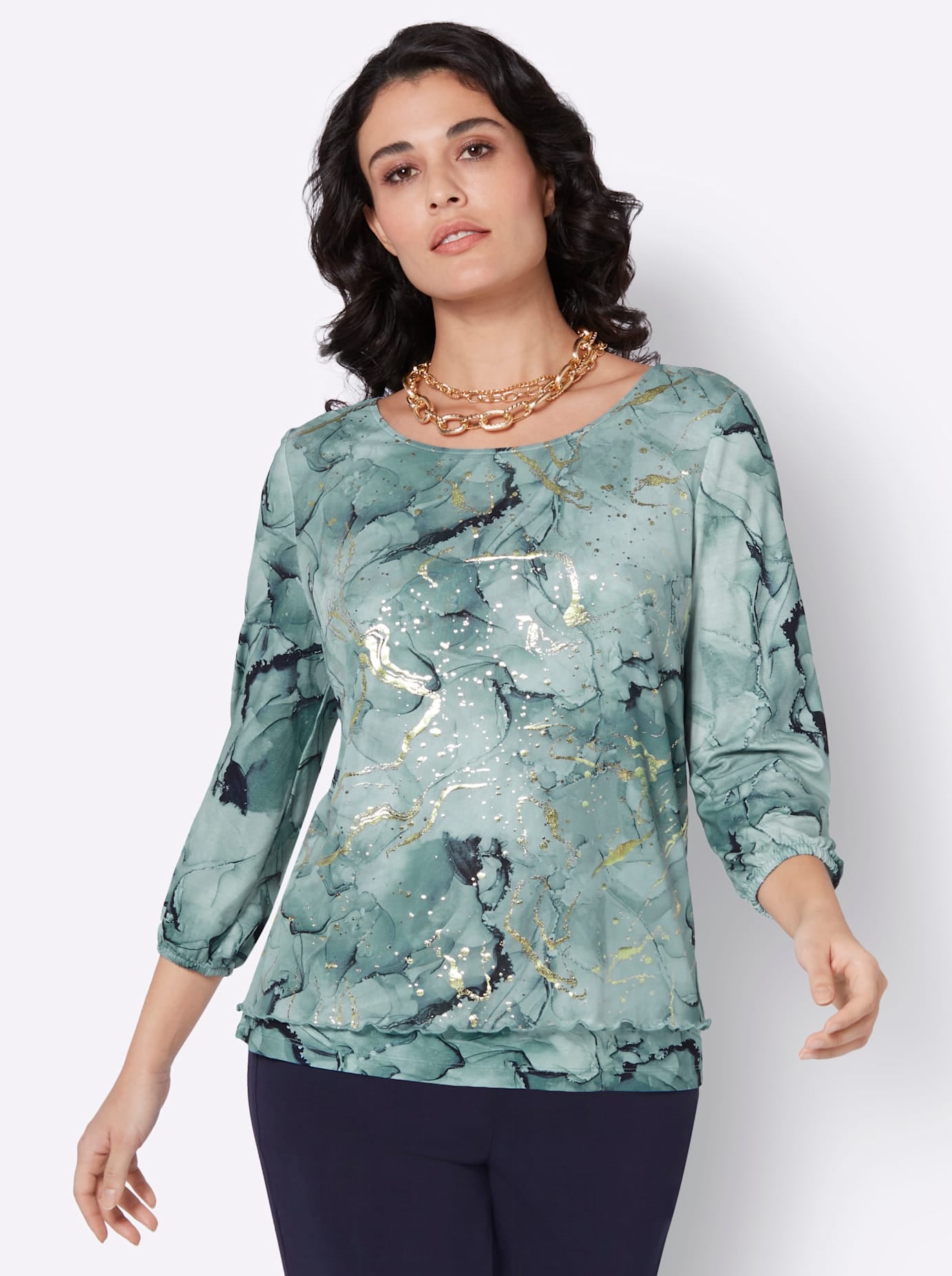 creation L 3/4-Arm-Shirt »Mesh-Shirt«, 1 Stk.