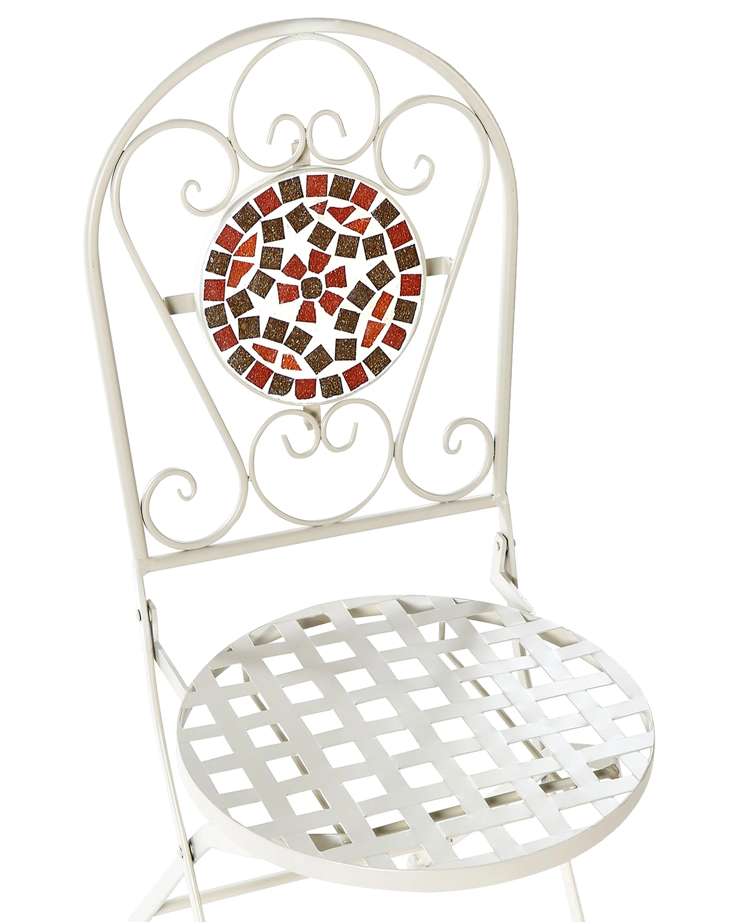 Set van 2 tuinstoelen SPELLO Metaal Wit