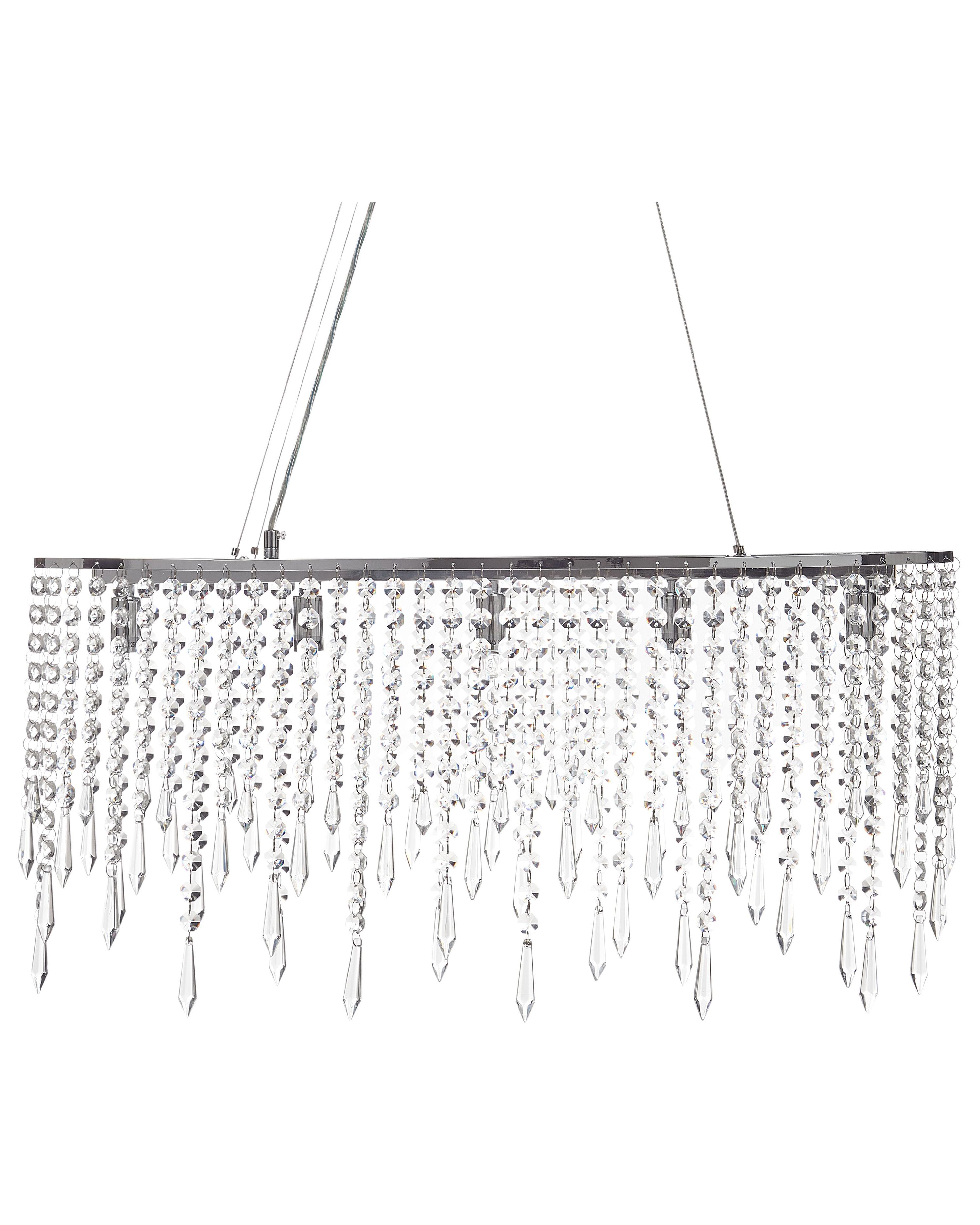 Kroonluchter CALVELLE Kristal Zilver