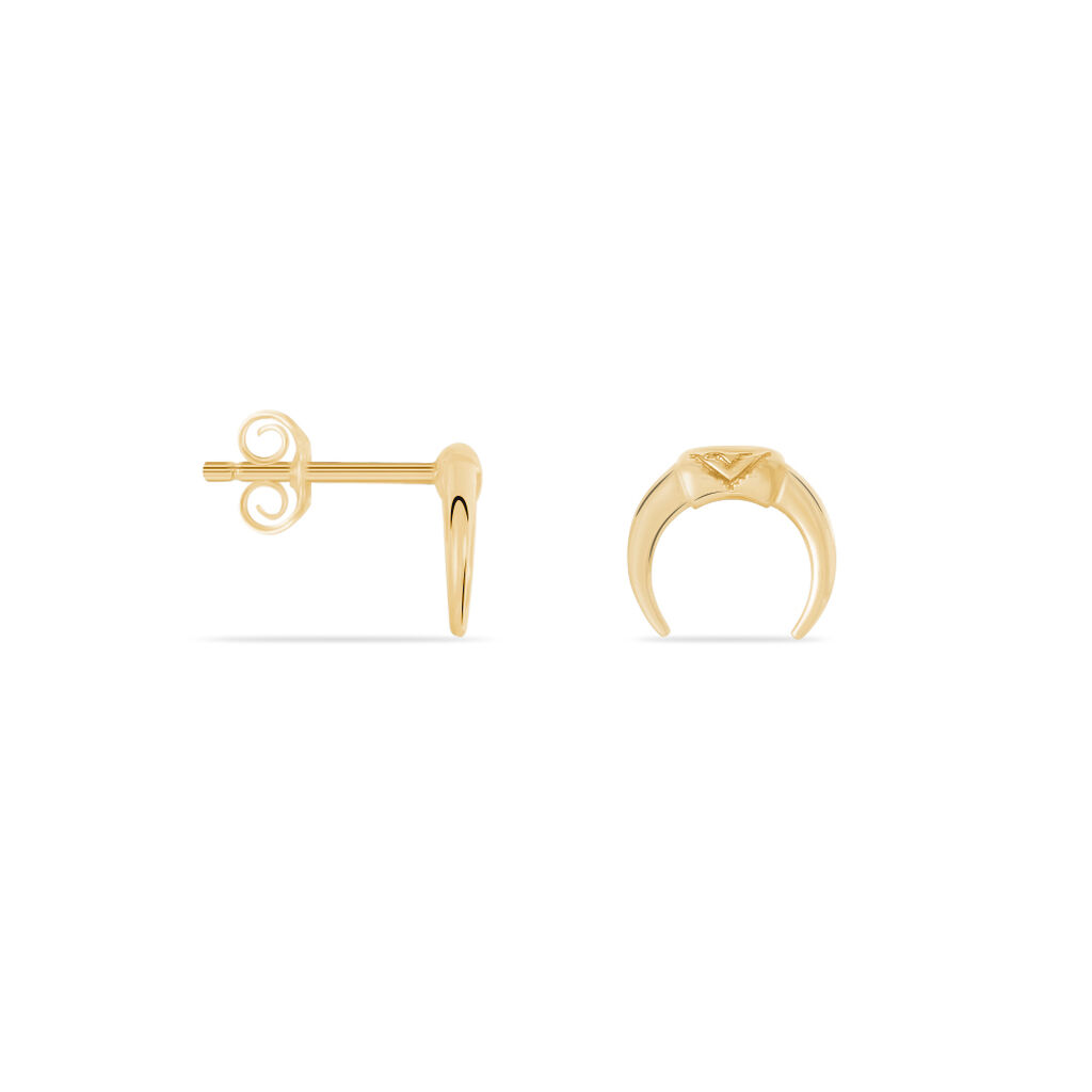 Boucles D'oreilles Puces Ginia Plaqué Or Jaune
