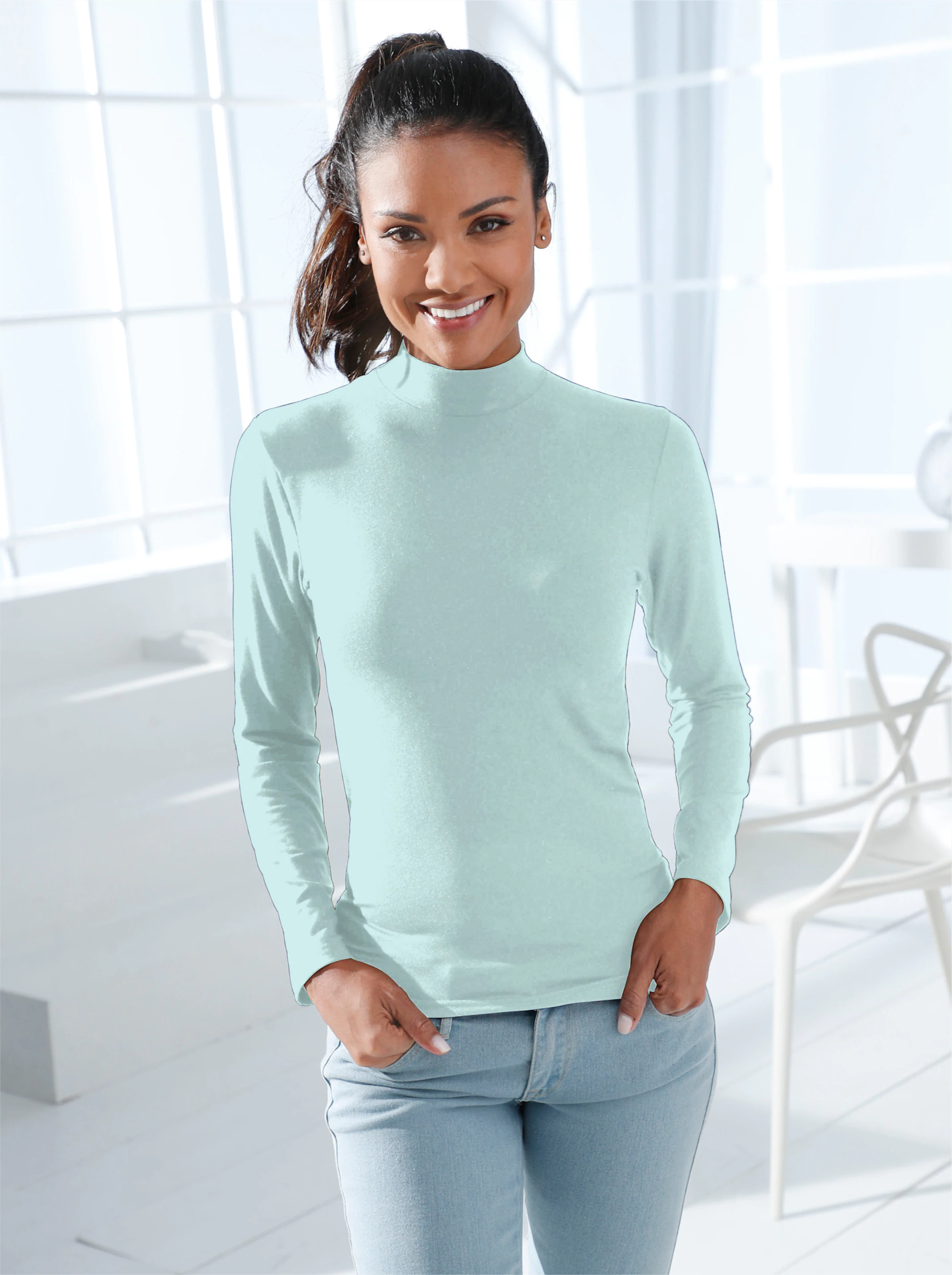 wäschepur Langarm-Shirt in mint