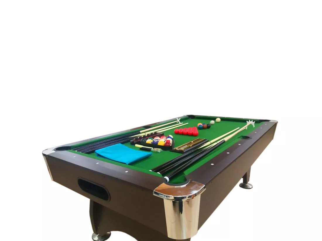 Table de billard 7 Pieds complet d’accessoires – Iron Green