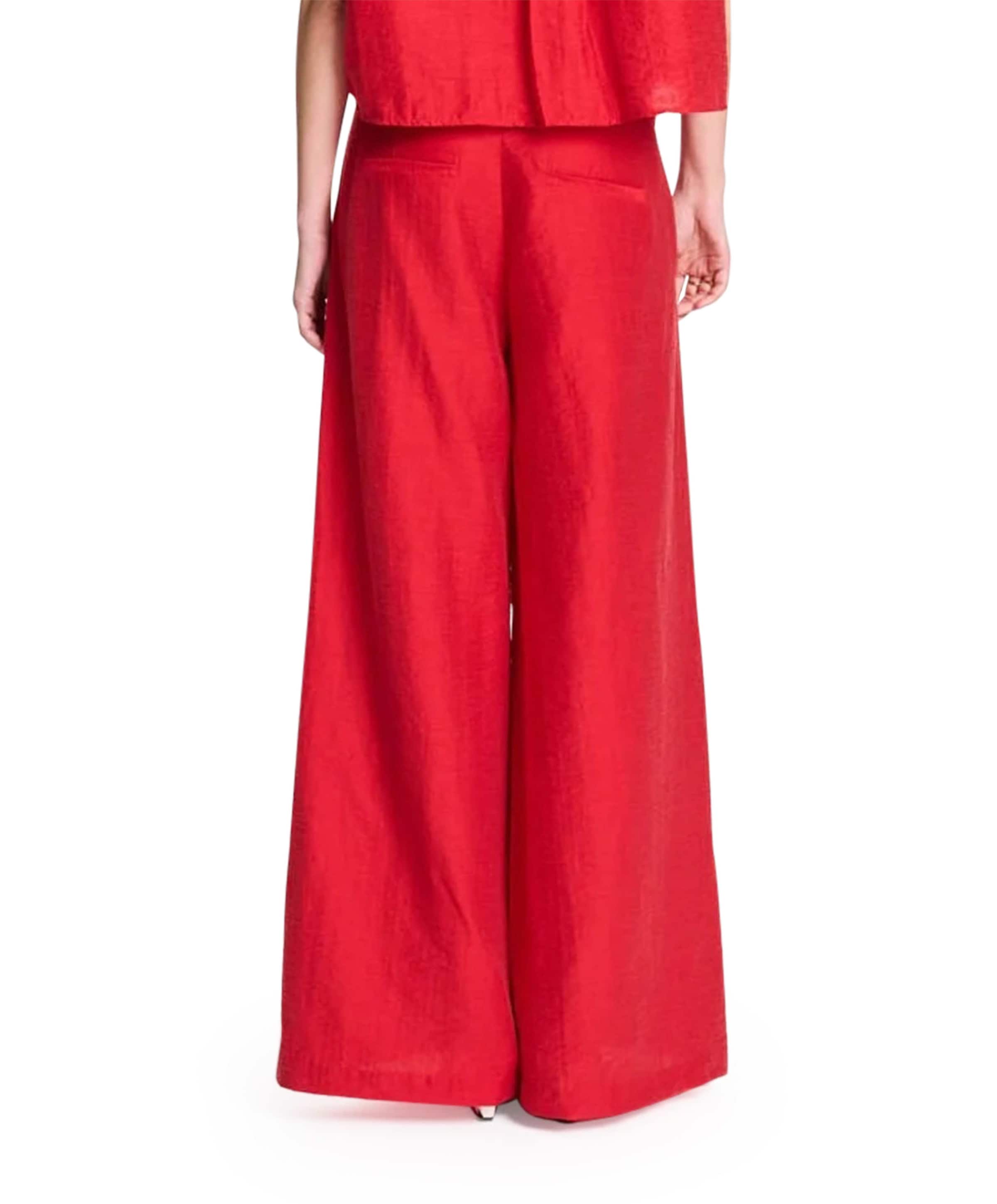 Pom Amsterdam Bloom dames broek rood