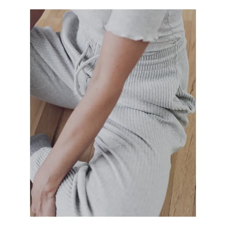 Baserange Jogger Côtelé Coton Bio | Gris