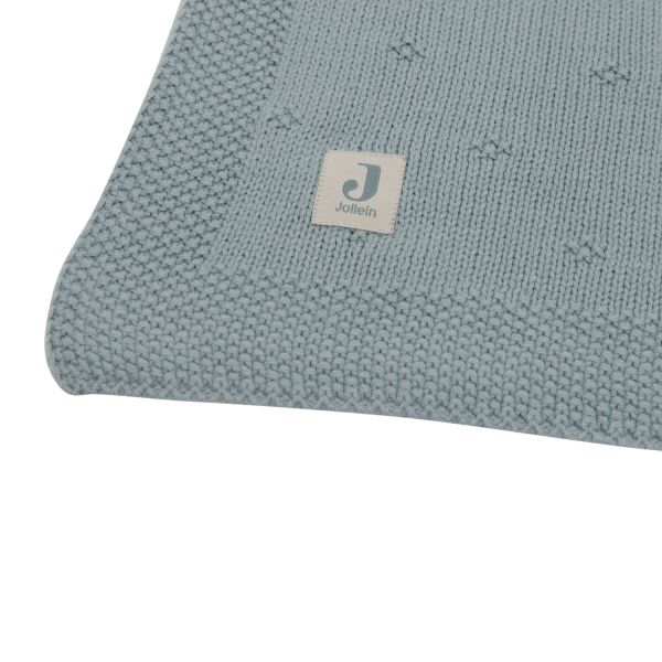 Jollein Wiegdeken Cosy Knit Sea Green 75 x 100 cm