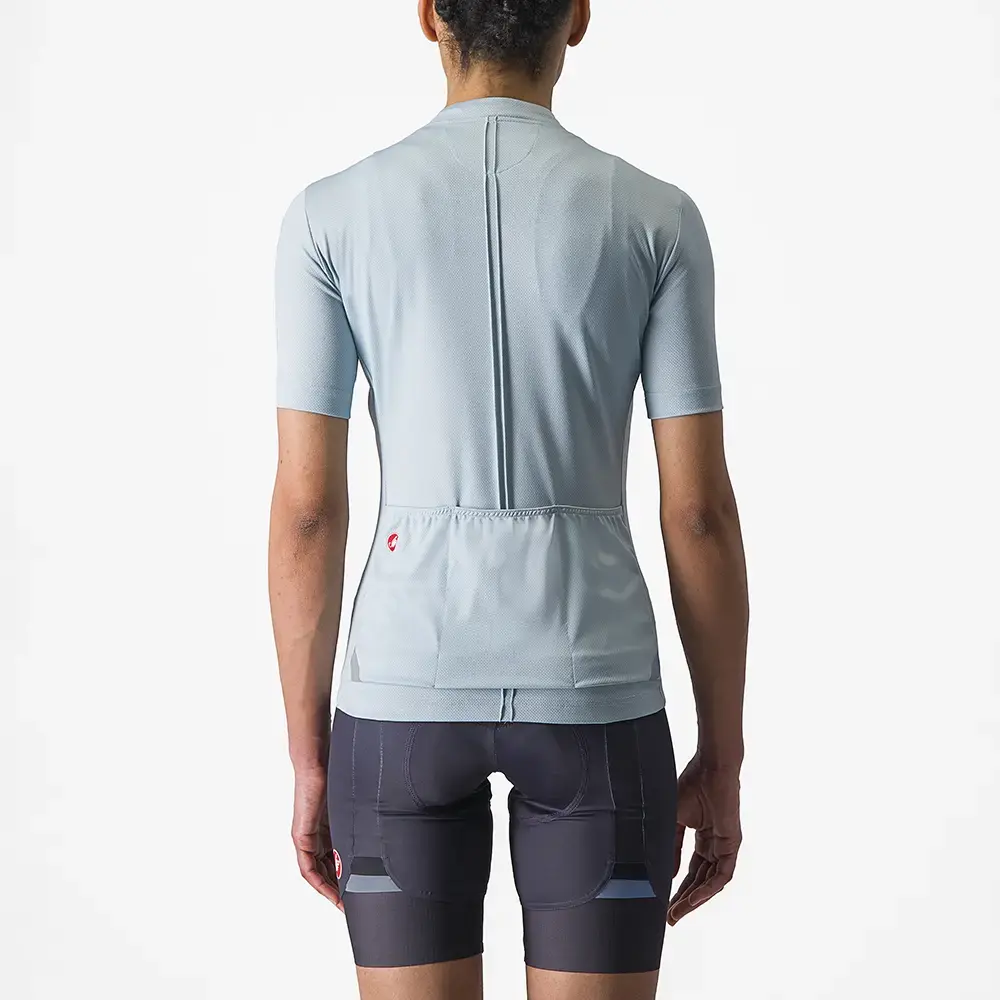 Castelli Anima 4 Fietsshirt Korte Mouwen Lichtblauw Dames