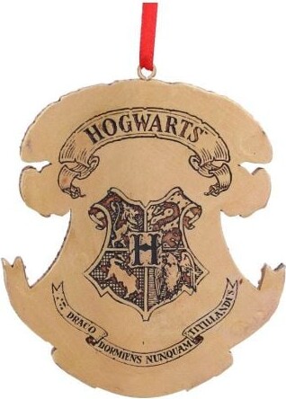 Harry Potter Julepynt - Hogwarts Logo - 8 CM