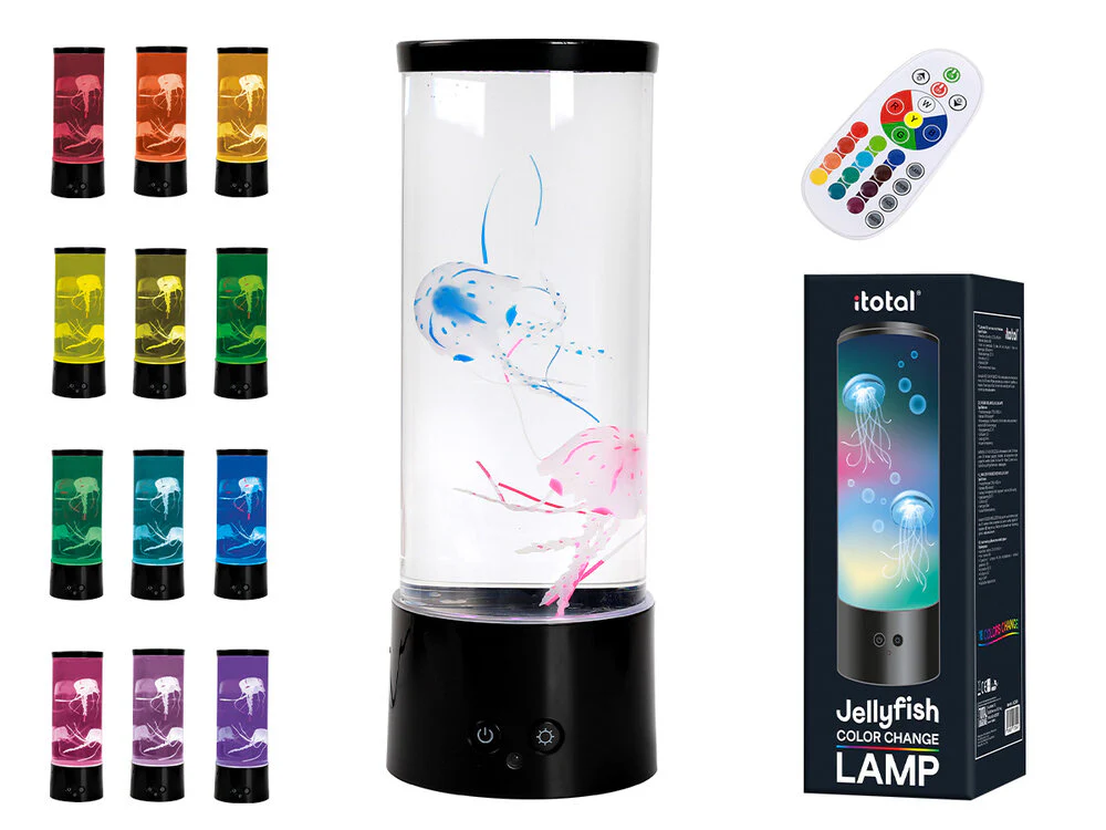 I-Total  Medusa lampe med remote control - multi