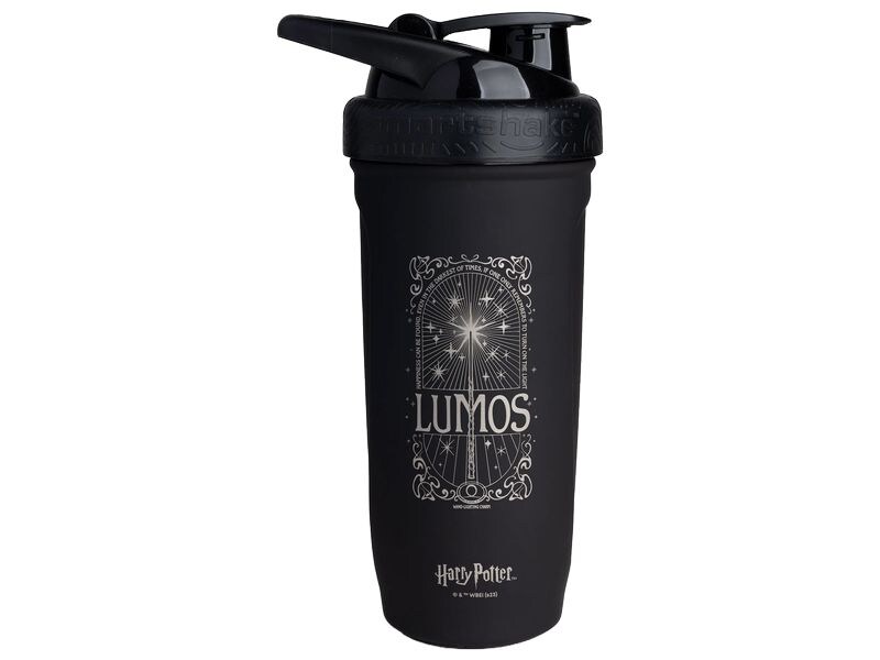 Smartshake Smartshake Reforce Harry Lumos 900 ml, Schwarz Edelstahl-Shaker mit Harry-Potter-Motiv