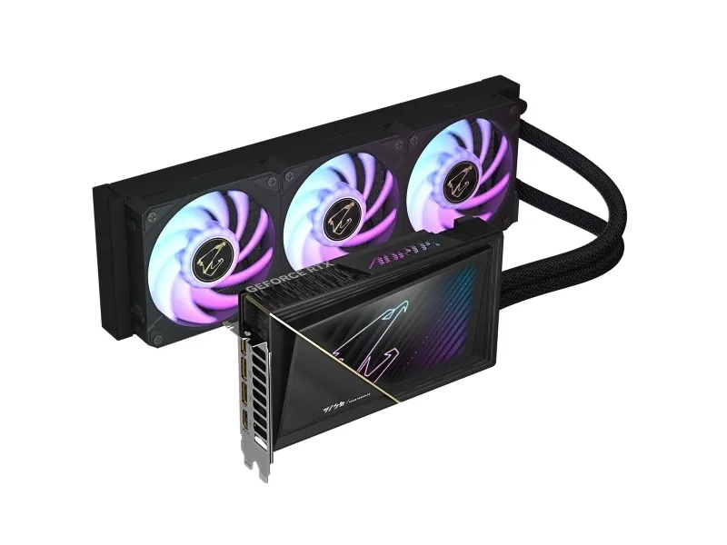 AORUS GeForce RTX 5080 XTREME WATERFORCE 16G - OC Edition - grafikkort - GeForce RTX 5080 - 16 GB GDDR7 - PCI Express 5.0 - HDMI, 3 x DisplayPort - boks