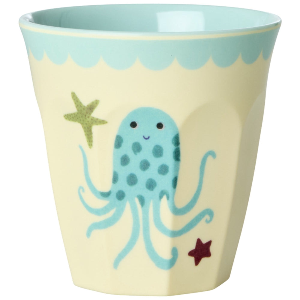 Køb Rice Blue Ocean Print Melamine Kopper Small 6 Pak 160 Ml