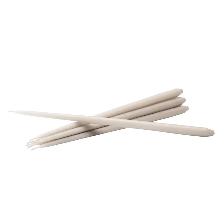 Stoff Nagel - Kerzen by Ester & Erik (6er-Set), sand