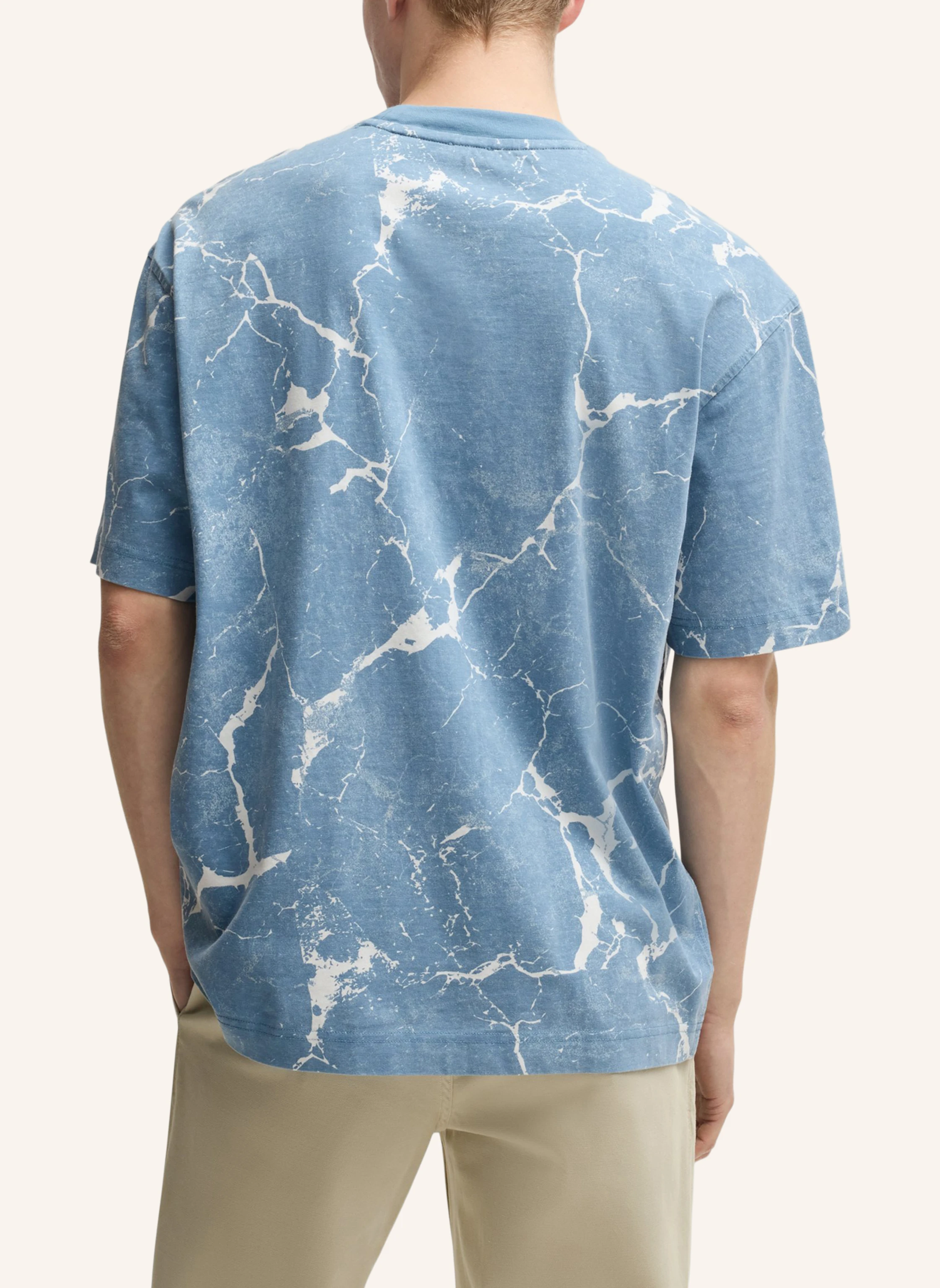 BOSS T-Shirt TE_CRINKLEDESERT Relaxed Fit