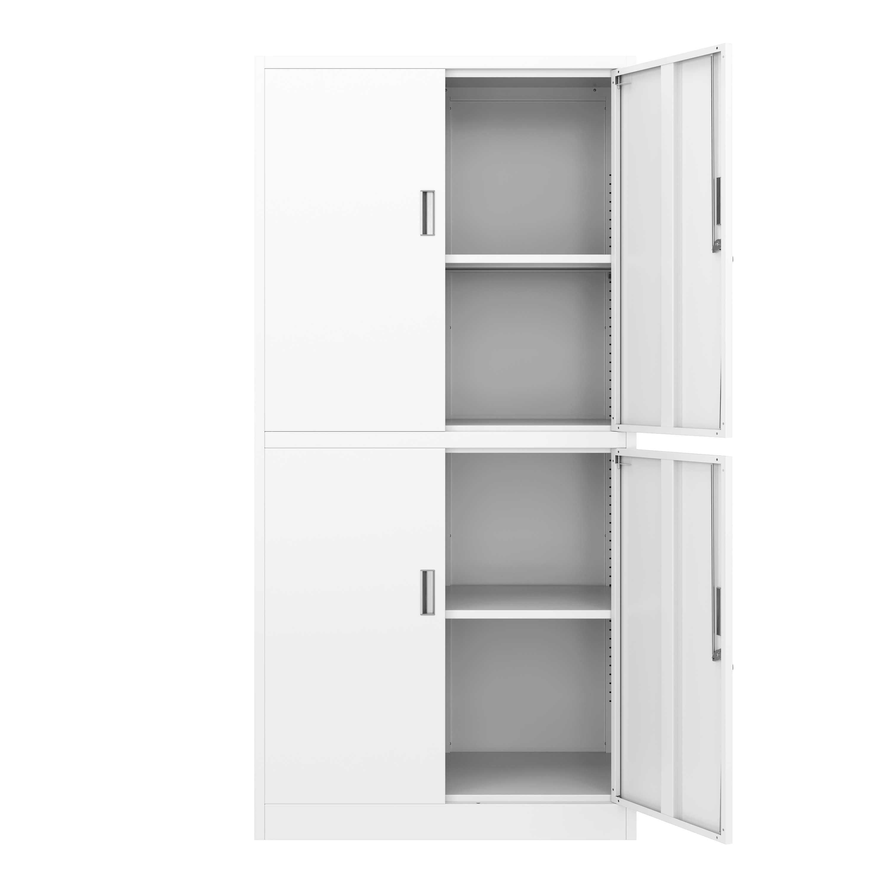 Aktenschrank mit 4 Türen 90 x 185 cm weiss