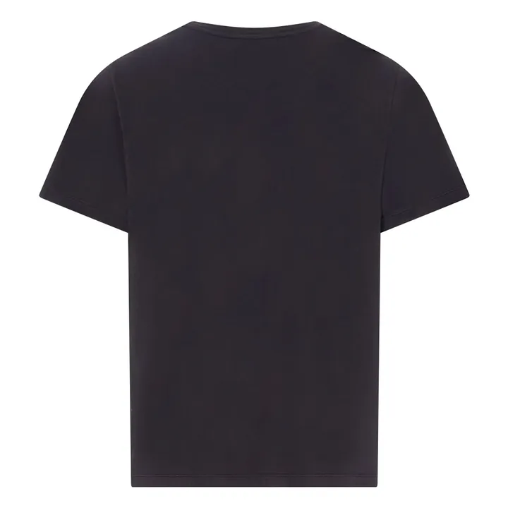 Alma Deia T-shirt Imprimé Capri 76 en Coton Bio | Noir
