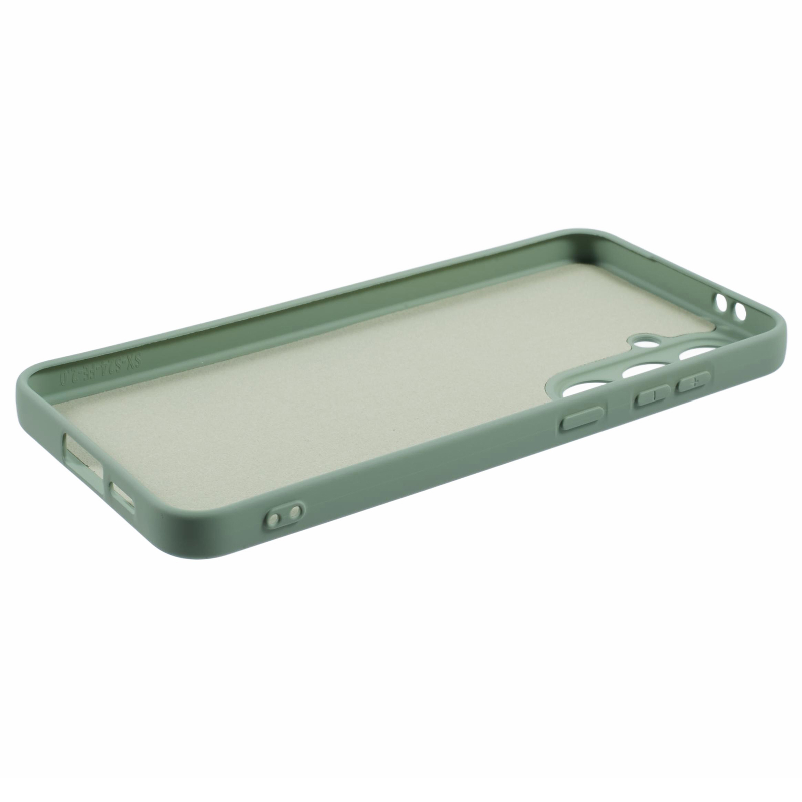 Samsung Galaxy S24 FE Gummi Case Hülle mit Kameraschutz - Grün (Matt)