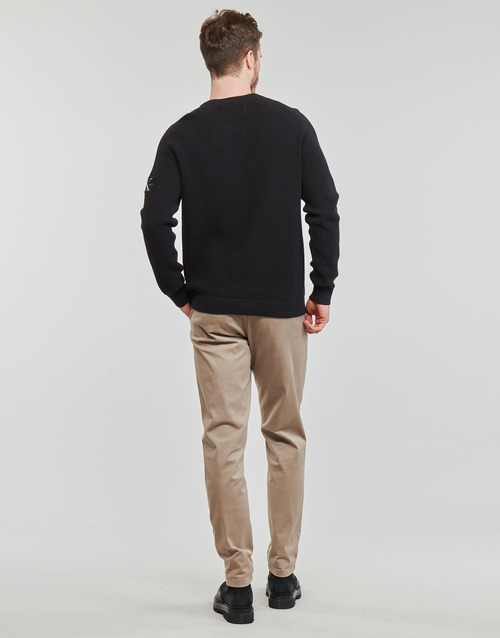 Calvin Klein Jeans - BADGE EASY SWEATER - Noir