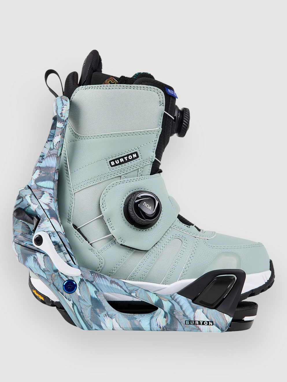 Burton Womens 2025 Step On Bindings blue butterflies