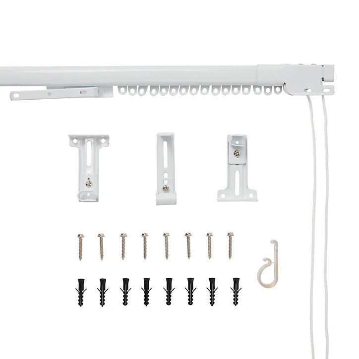 Rail filaire extensible simple GoodHome 60/90 cm Milet