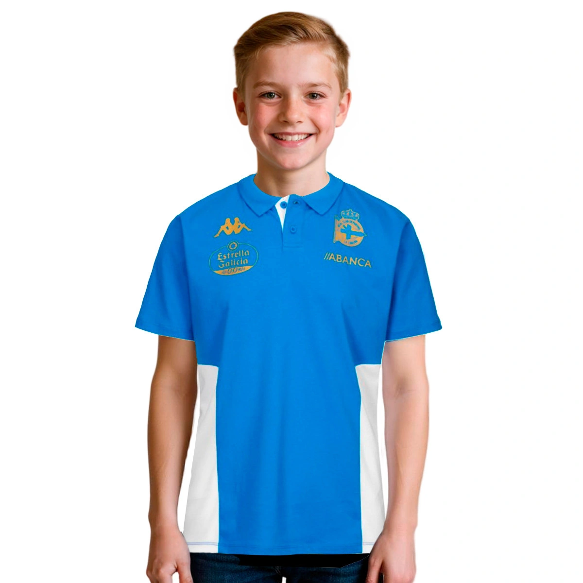 Polo Kappa Deportivo La Coruña Fanswear 2025-2026 Criança