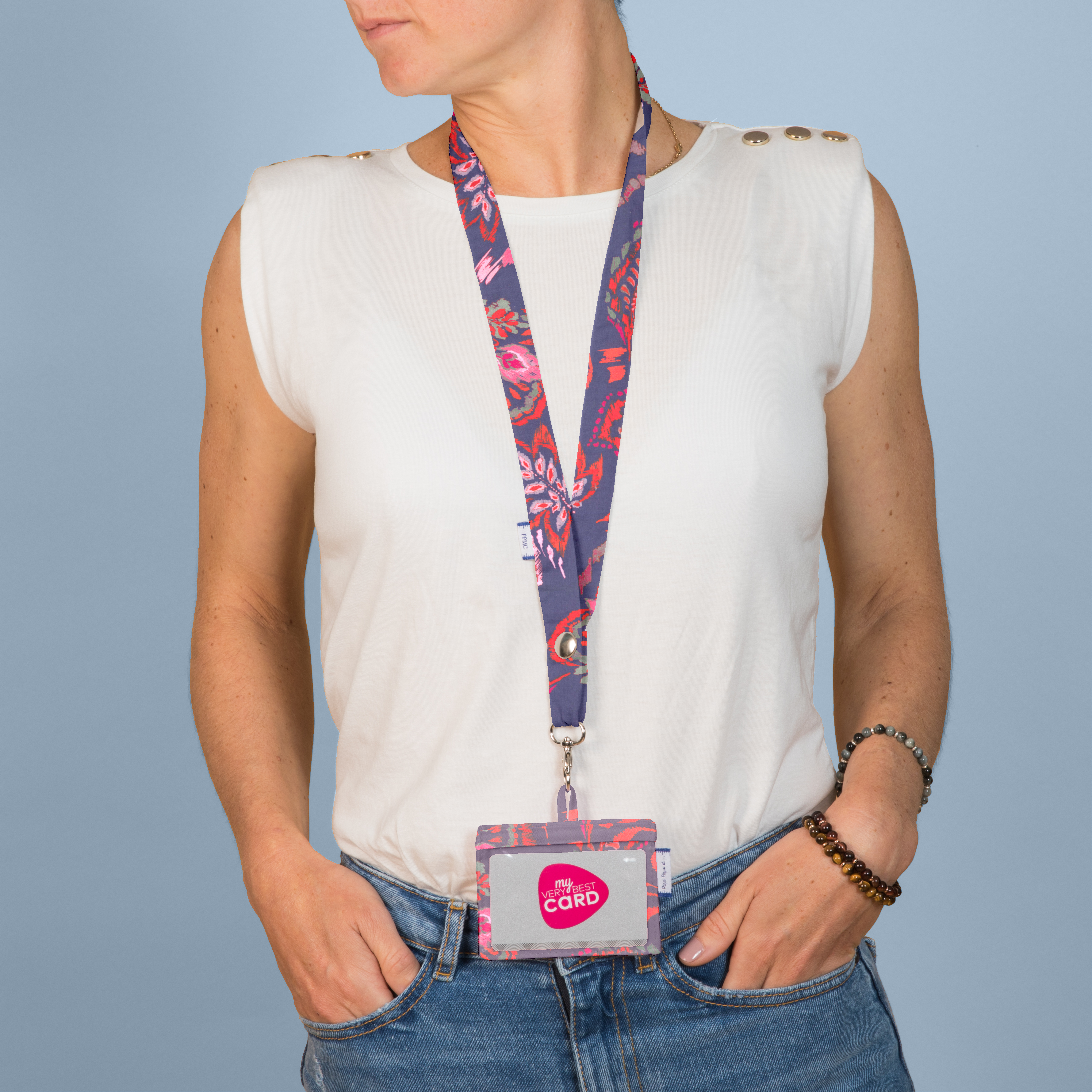 Porte Badge Purple D'amour