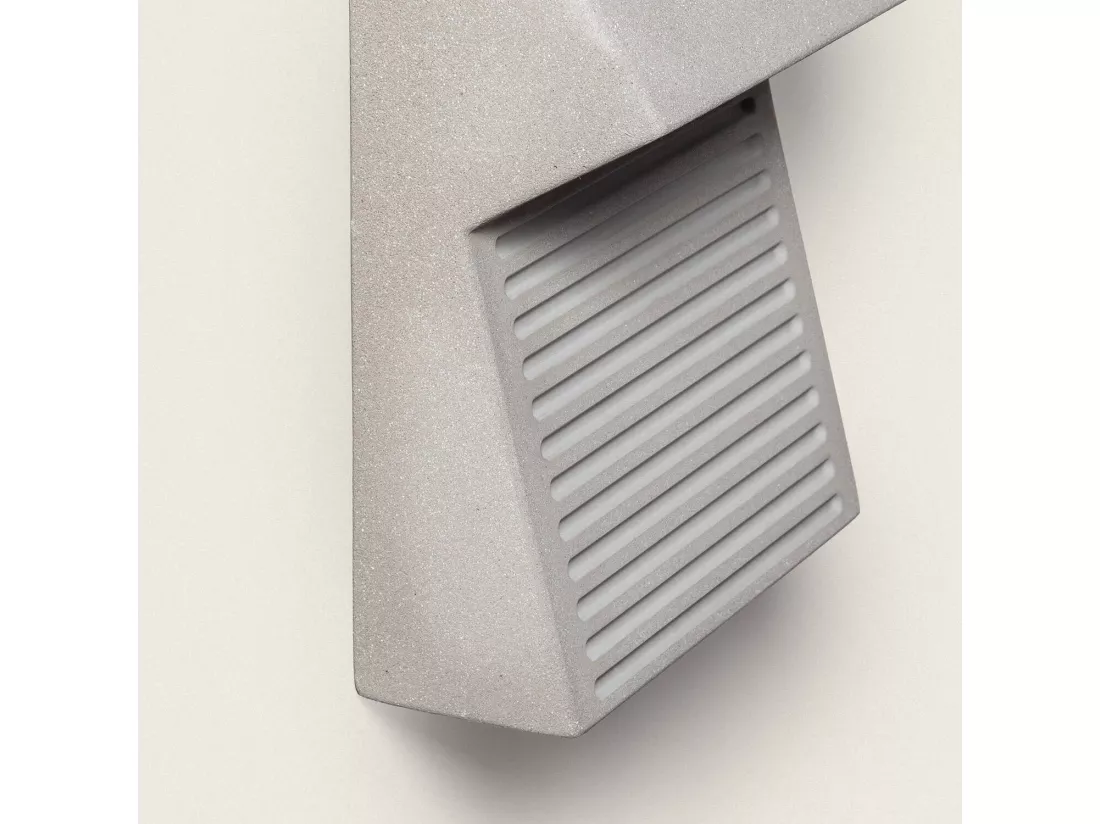 Applique Murale Extérieure LED 8W Ciment Sealy Gris Pierre
