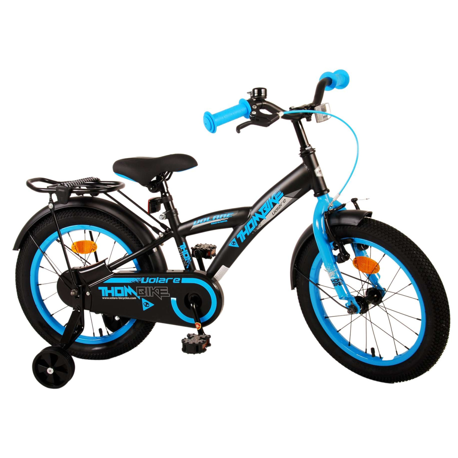 Volare Thombike Fiets - 16 inch - Zwart Blauw