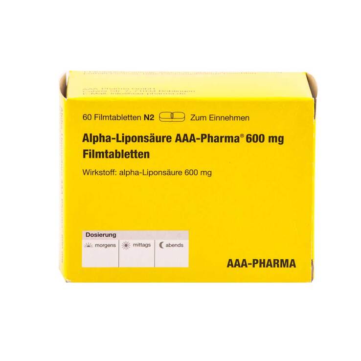 Alpha Liponsäure AAA Pharma 600 mg Filmtabletten, 60 St