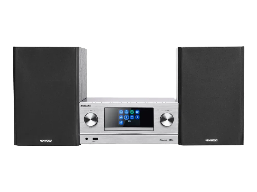 Kenwood M-9000S - Mikrosystem - 2 x 50 Watt - sølv