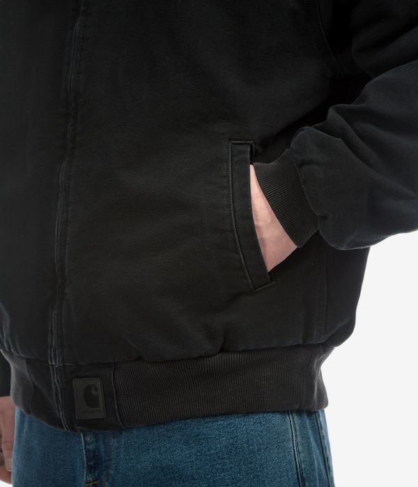 Carhartt WIP OG Santa Fe Organic Dearborn Jacke (black black stone canvas)