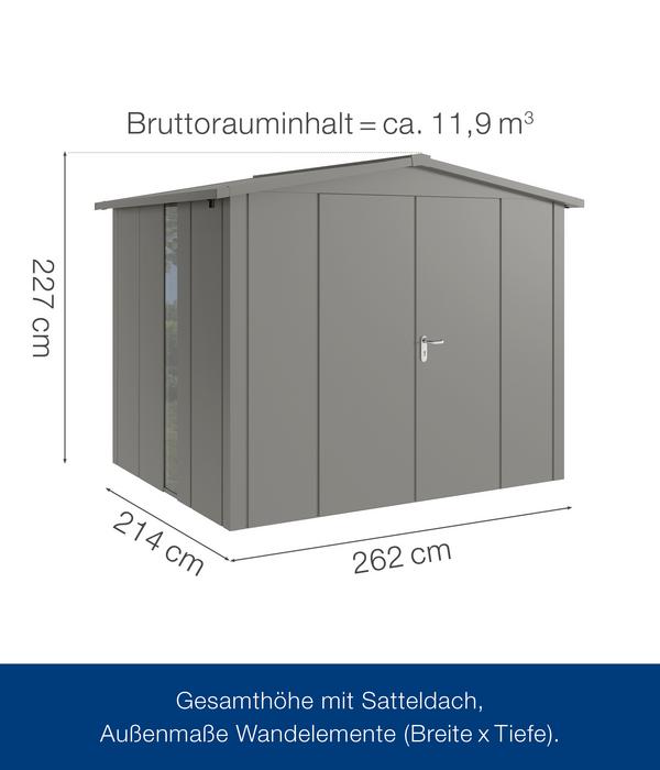 Hörmann Metallgerätehaus Juno JSD9 L-Sk