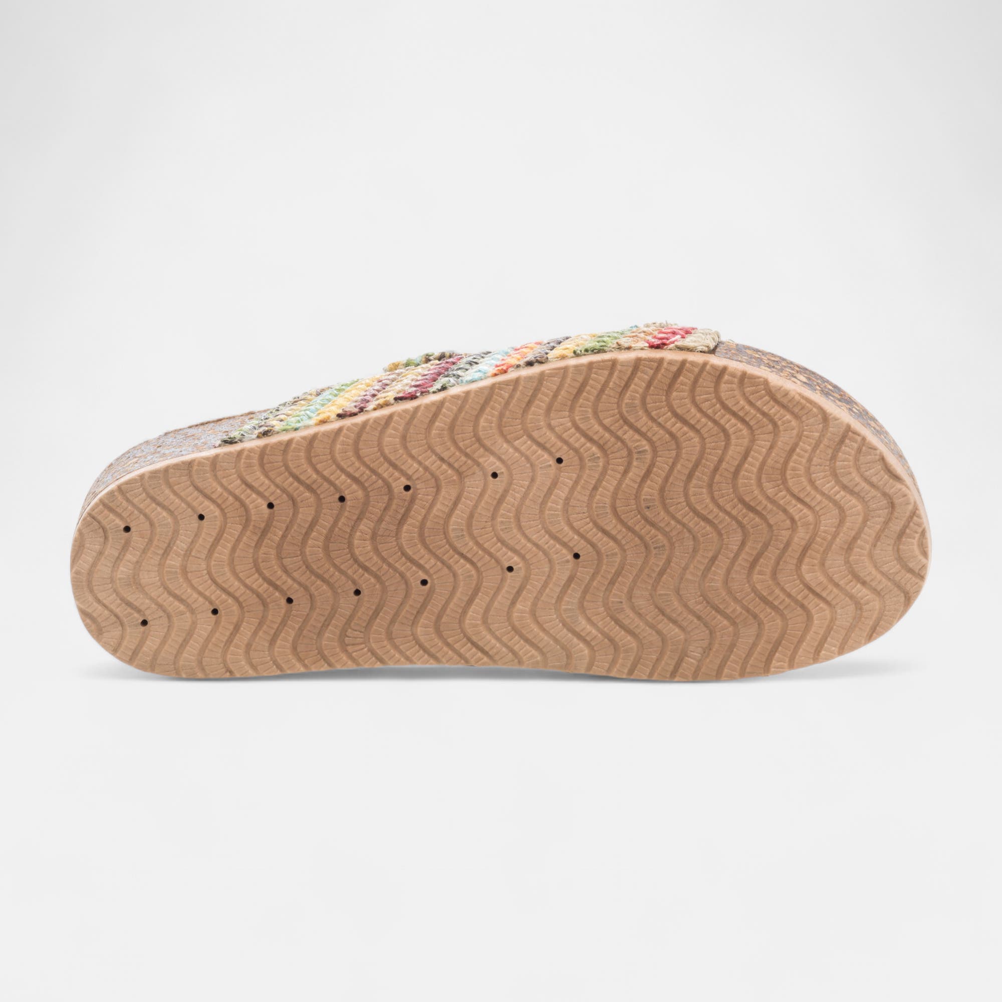 Mules semelle liège Femme multicolore