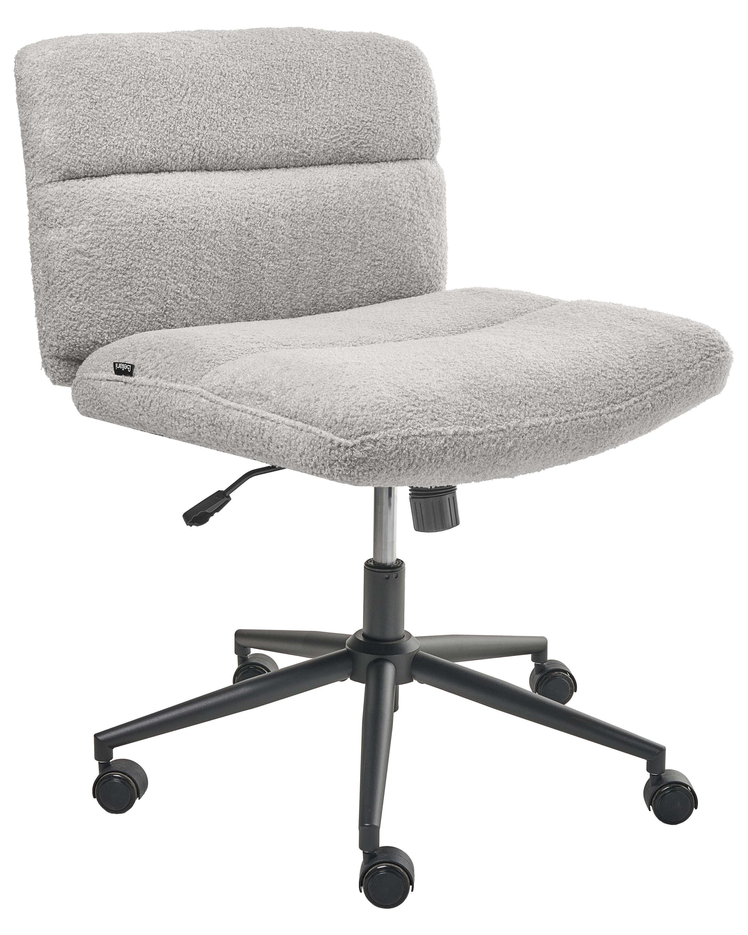 Bureaustoel CATLIN Bouclé Lichtgrijs