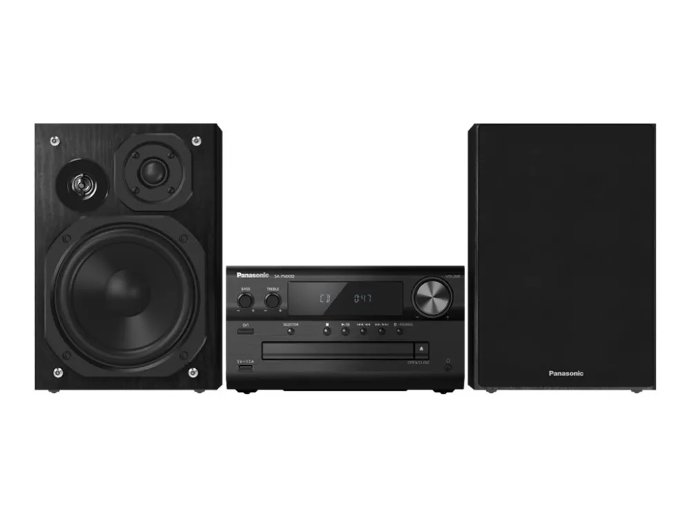 Panasonic SC-PMX92 - Audiosystem - 120 Watt (Total) - sort