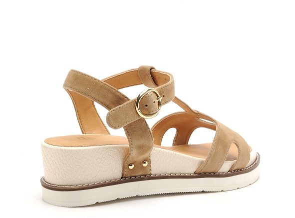 Fugitive nu pieds talons femme bilisa beige