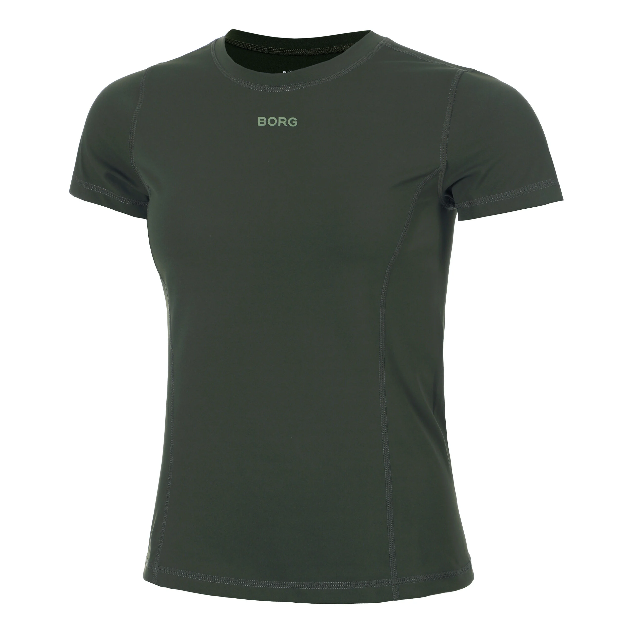 Björn Borg Sleek Slim T-shirt Femmes - Vert Foncé