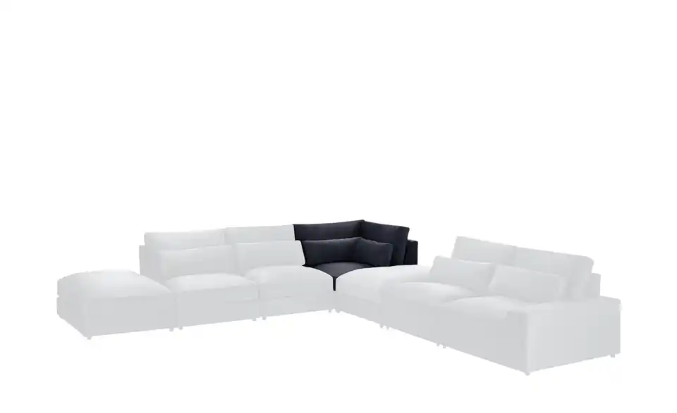 Element Branna Anthrazit Samt Ecke