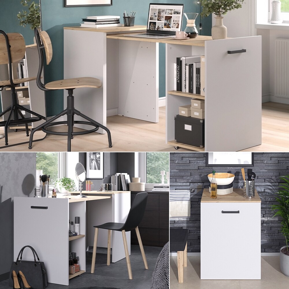 Vicco Schreibtisch Adam Greige Eiche 60 x 150,2 cm