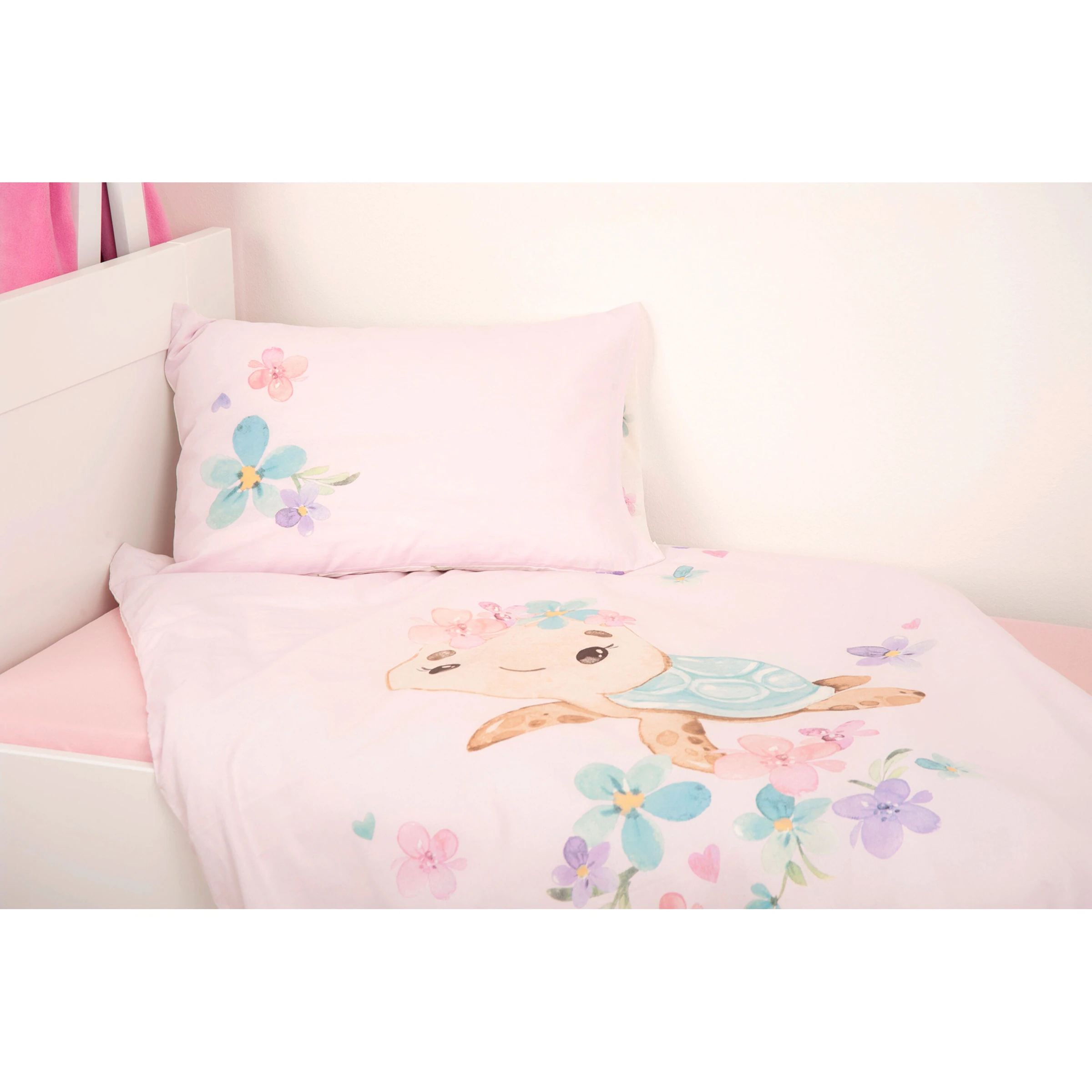 Baby Best Renforcé Wende-Bettwäsche Little turtle 40x60 / 100/135 cm