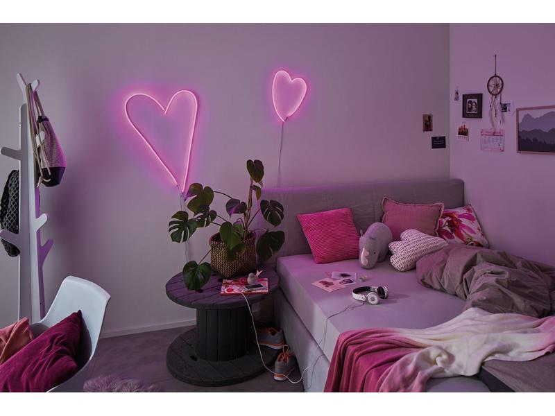 Paulmann LED-Stripe Neon Colorflex Bunt, 4 x 1 m Biegbare Lichtstreifen mit USB-Anschluss