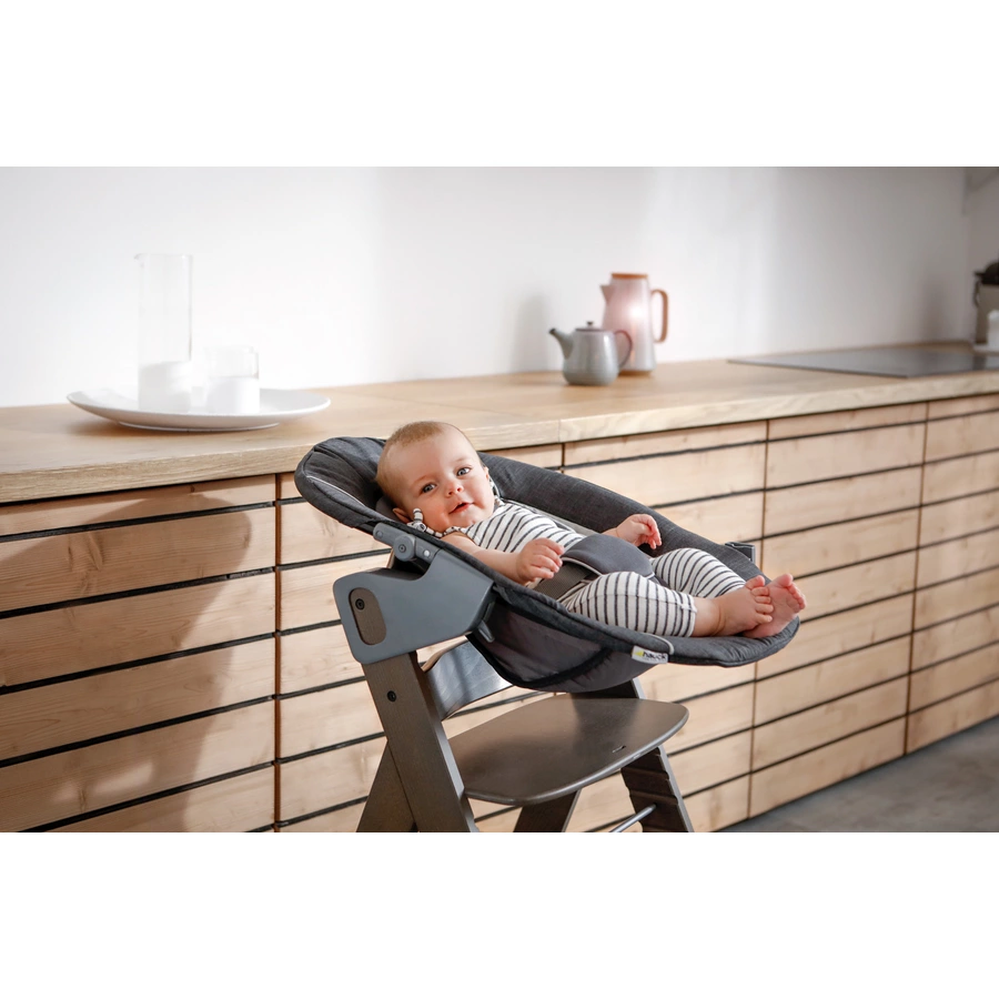 hauck Babyaufsatz Alpha Bouncer 2in1 Deluxe Melange Grey
