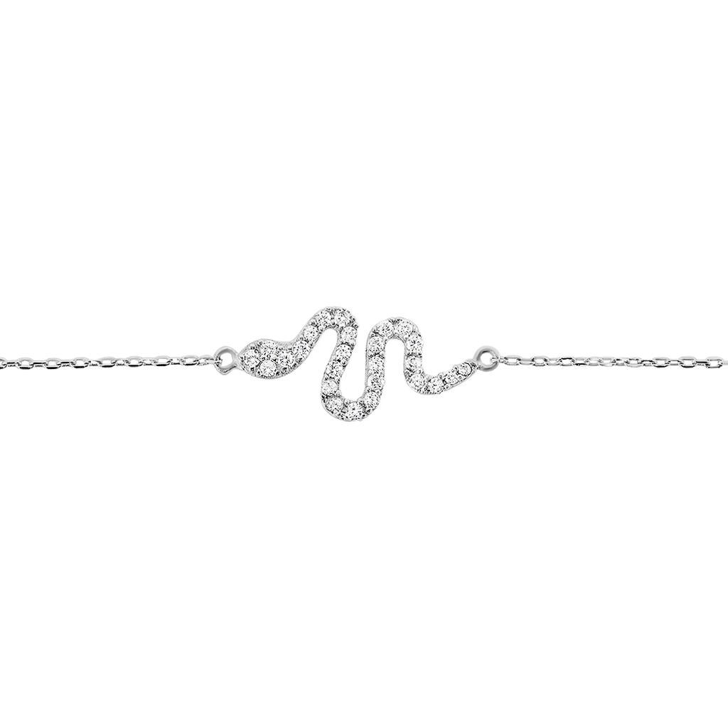 Bracelet Eponine Argent Blanc Oxyde De Zirconium