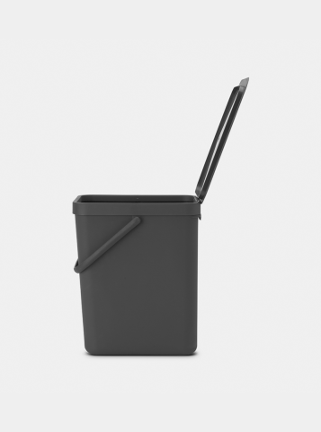 Sort & Go afvalemmer, 25 liter - Grey