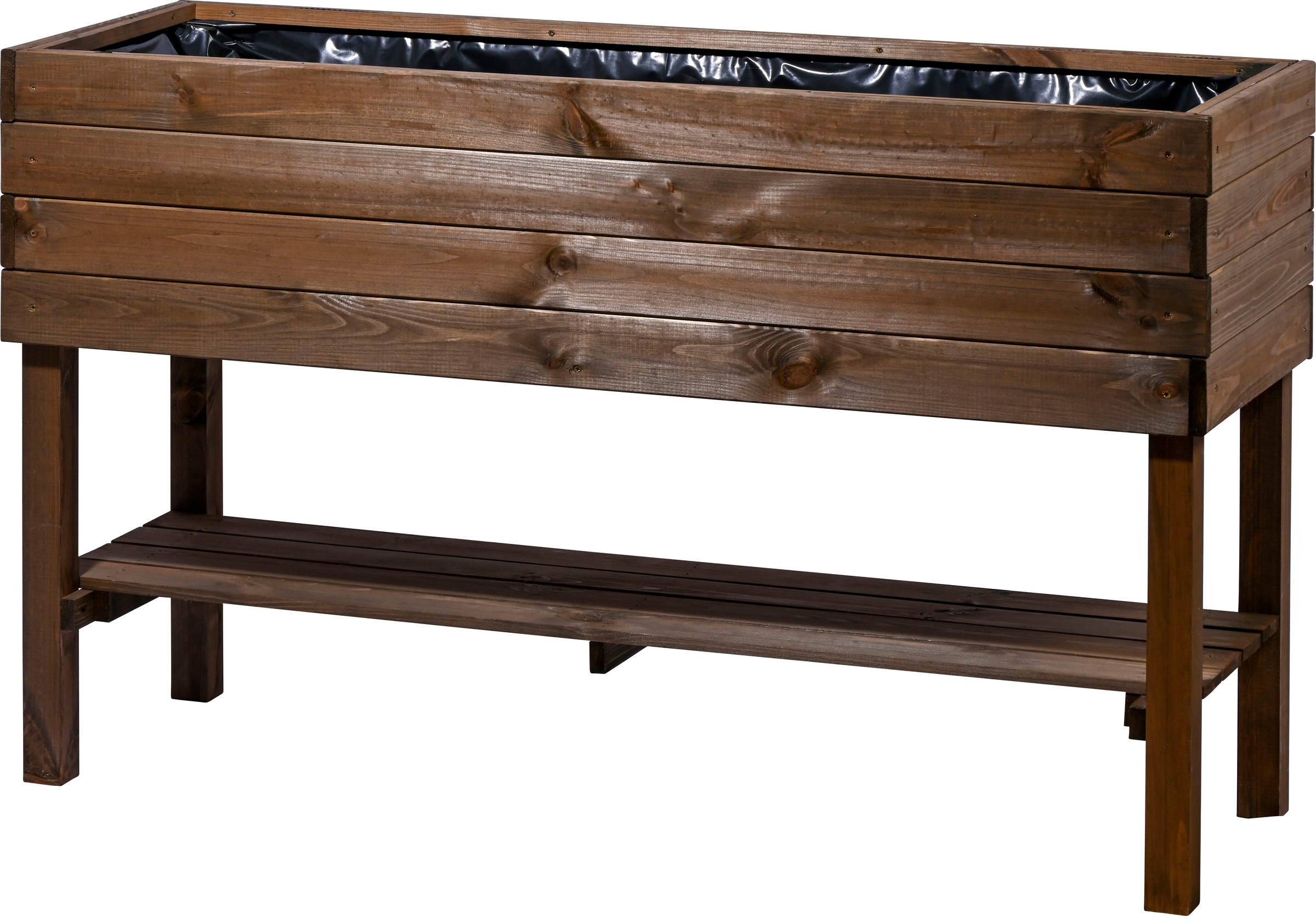 dobar Hochbeet »mit Ablage inkl. Pflanzfolie« LxBxH: 117x40x80 cm